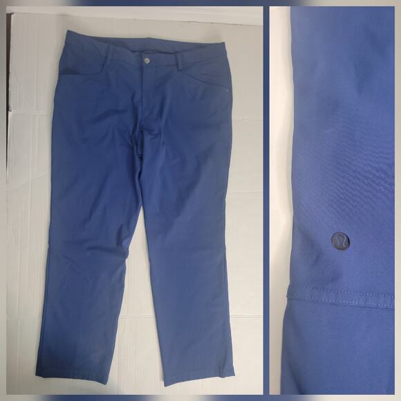 Lululemon Pants Men’s SZ 40 Trouser Chino Blue 30" Inseam - Picture 1 of 9